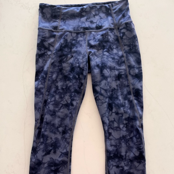 Athleta rip tide/navy 7/8 leggings - Picture 2 of 5